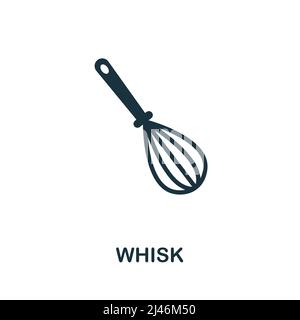 Whisk icon. Simple element from kitchen collection. Creative Whisk icon for web design, templates, infographics and more Stock Vector