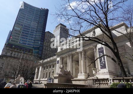 New York Public Library, the Stephen A. Schwarzman Building, 5th Avenue New York, USA Stock Photo