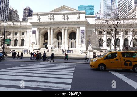 New York Public Library, the Stephen A. Schwarzman Building, 5th Avenue New York, USA Stock Photo