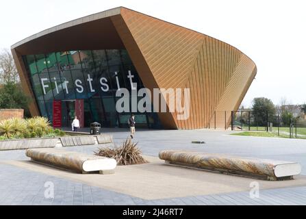 Firstsite Colchester, art fund's museum of the year 2021. It is a contemporary visual arts organisation housed in a building designed by Rafael Vinoly Stock Photo