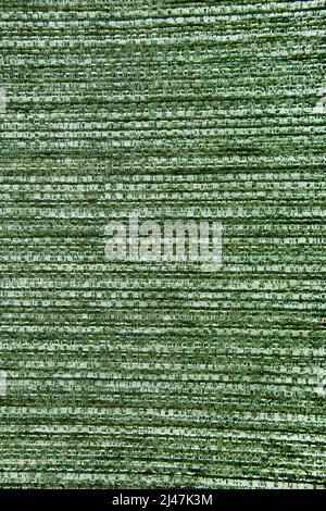 close up of the green  fabric upholstery material textured background Stock Photo