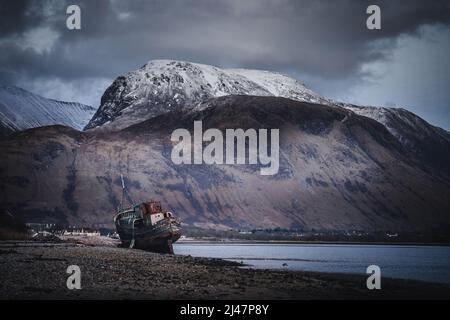 Corpach Shipwreck Fort William Stock Photo