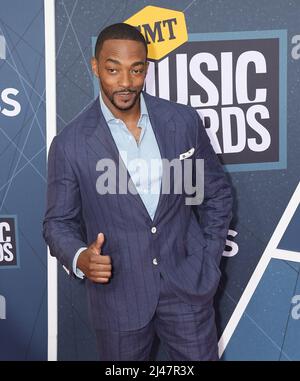 Nashville, USA. 11th Apr, 2022. Anthony Mackie attends the 2022 CMT Music Awards at Nashville Municipal Auditorium on April 11, 2022 in Nashville, Tennessee. Photo: Ed/imageSPACE Credit: Imagespace/Alamy Live News Stock Photo