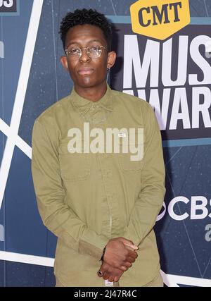 Nashville, USA. 11th Apr, 2022. BRELAND attends the 2022 CMT Music Awards at Nashville Municipal Auditorium on April 11, 2022 in Nashville, Tennessee. Photo: Ed/imageSPACE Credit: Imagespace/Alamy Live News Stock Photo