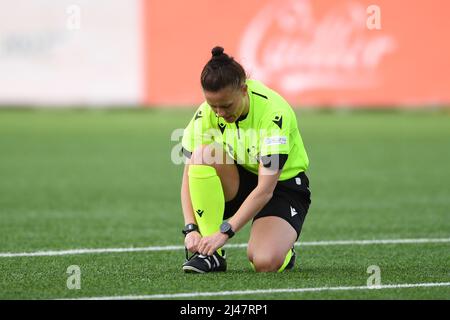 Rebecca Welch (Referee) during the FIFA 'Womens World Cup 2023 qualifying round' match between Switzerland Women 0-1 Italy Women at Stockhorn Arena on April 12, 2022 in Thun, Switzerland. (Photo by Maurizio Borsari/AFLO Stock Photo