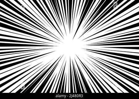 Comic strip radial motion lines set. Anime comics book hero speed or fight  action texture rays. Manga cartoon drawing explosions background  collection. Vector eps illustration 7165804 Vector Art at Vecteezy