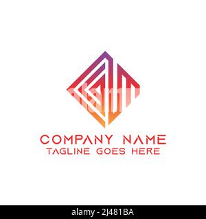 Letter GM logo design template. This logo is very suitable for any kind of business or industry that is engaged in any field. Stock Vector