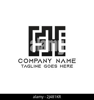 Letter SH logo design template. This logo is very suitable for any kind of business or industry that is engaged in any field. Stock Vector