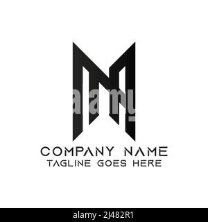 Letter MA logo design template. This logo is very suitable for any kind of business or industry that is engaged in any field. Stock Vector
