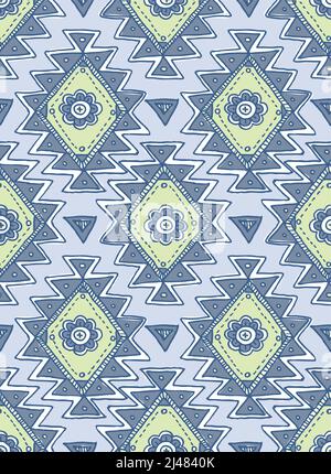 Geo Doodle Trend Seamless Vector Pattern Stock Vector