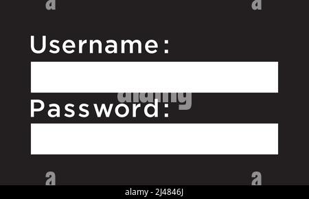 form login vector design template. Stock Vector