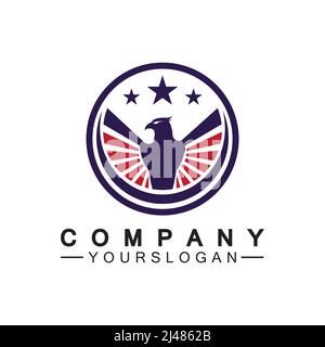 Eagle icon logo design vector template Stock Vector