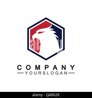 Eagle icon logo design vector template Stock Vector