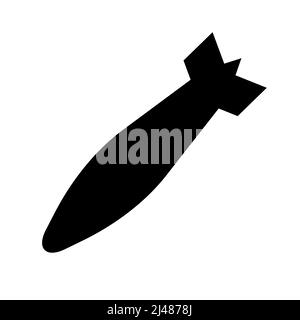 Air bomb icon. Element of military concept. Symbol for website design, logo, app, UI. Vector illustration, EPS10 Stock Vector