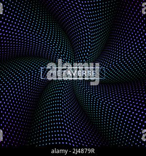 Metaverse. virtual space. Futuristic technology digital high tech concept. Abstract background design for virtual reality metaverse. Vector illustration Stock Vector