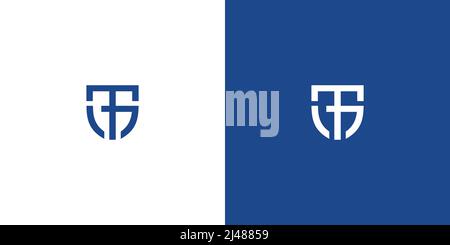 Modern and professional TG letter initials logo design Stock Vector
