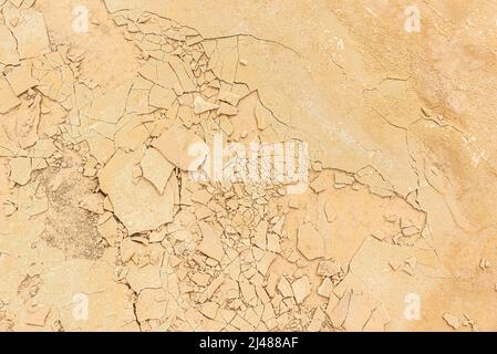 Background of dry cracked sandy surface Stock Photo