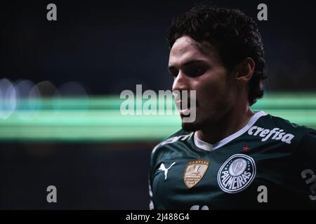 SP - Sao Paulo - 04/03/2022 - PAULISTA 2022 FINAL, PALMEIRAS X SAO PAULO -  Palmeiras player Raphael Veiga celebrates his goal during a match against Sao  Paulo at the Arena Allianz