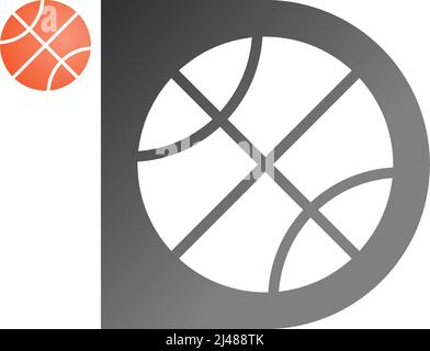 Basketball icon logo design illustration template vector Stock Vector