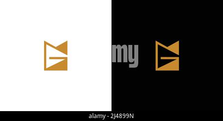 Modern and unique  letter MG initials logo design Stock Vector