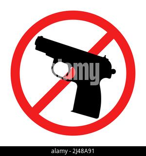No war red caution sign. Peace concept. Vector illustration Stock ...
