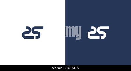 Unique and attractive number 25 logo design Stock Vector