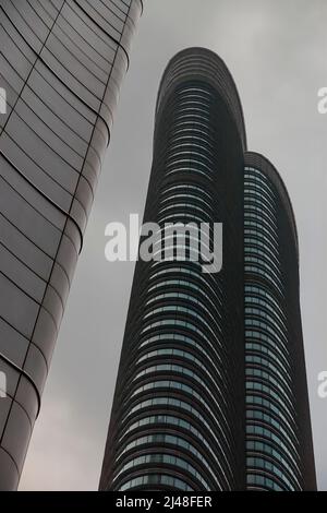 Highcliff, at 75 storeys, is the tallest residential apartment block in Hong Kong. Happy Valley, Hong Kong Island, 2007 Stock Photo