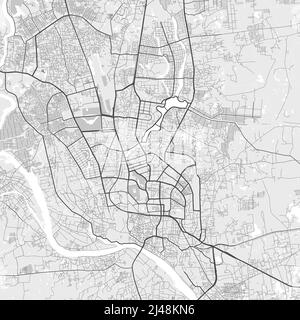 Urban vector city map of Dhaka, Bangladesh Stock Vector Image & Art - Alamy