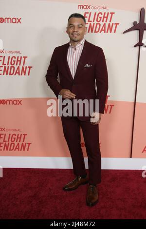 West Hollywood, USA. 12th Apr, 2022. J.J. Soria attends the Los Angeles Season 2 Premiere of the HBO Max Original Series 'The Flight Attendant' at Pacific Design Center on April 12, 2022 in West Hollywood, California. Photo: CraSH/imageSPACE/Sipa USA Credit: Sipa USA/Alamy Live News Stock Photo