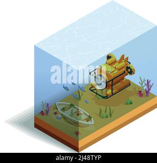 Scuba diving abstract concept vector illustration Stock Vector Image ...
