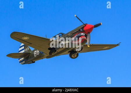 Curtiss P-40E Warhawk Flying Tigers Stock Photo - Alamy