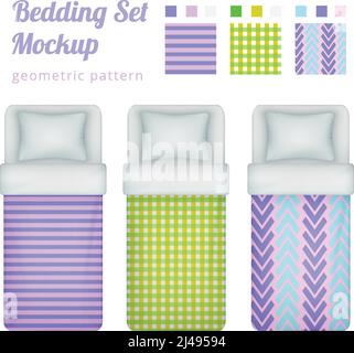 Cover cloth set with three realistic white draped fabric reveal effects ...