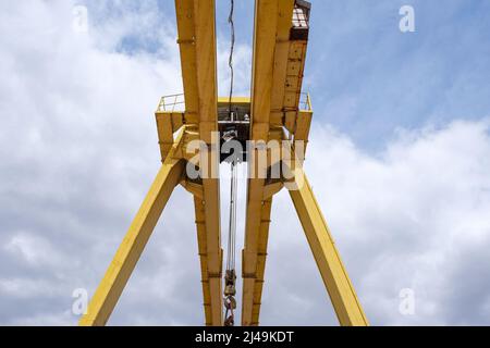 Quarry with mining and stone production. Stock Photo