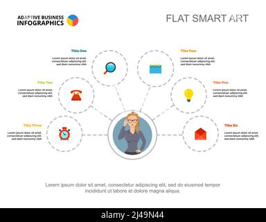Six Management Elements Slide Template Stock Vector Image & Art - Alamy