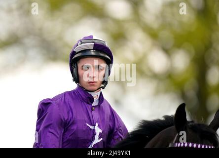 Jockey Rossa Ryan ahead of the bet365 Craven Stakes on day two of the bet365 Craven Meeting at Newmarket Racecourse, Newmarket. Picture date: Wednesday April 13, 2022. Stock Photo