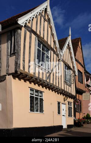 Twin gabled 15th-century timbered merchants house, Evesham, District of ...