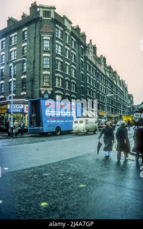 1976 archive image of Sandringham Flats West in Charing Cross Road, London. Stock Photo