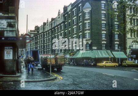 1976 archive image of Sandringham Flats East in Charing Cross Road, London. Stock Photo