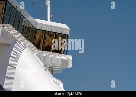 Spirit of Discovery is a British cruise ship operated by Saga Cruises. Stock Photo