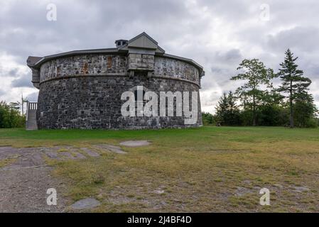 The Prince of Wales Tower National Historic Site in the Point Pleasant Park of the city of Halifax (Nova-Scotia, Canada) Stock Photo