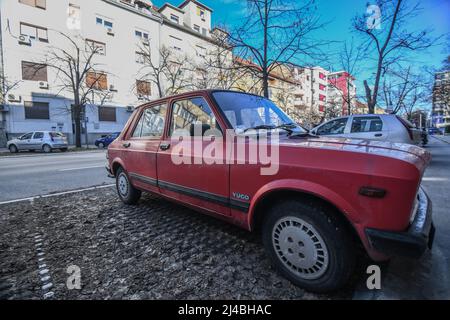 Yugo Car. Novi Sad, Serbia Stock Photo