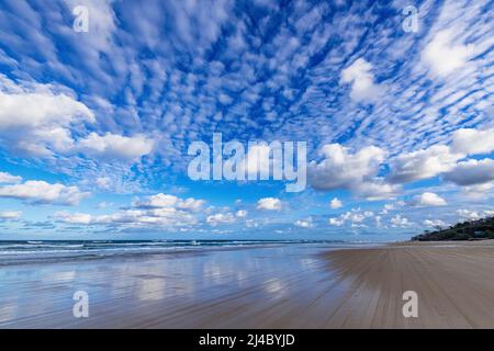 75 mile beach on Fraser Island, Queensland, Australia Stock Photo