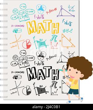 A Paper Note with Kids Reading Book illustration Stock Vector Image ...