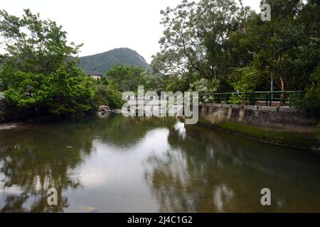 Ham Tin Garden in Pui O, Lantau Island, Hong Kong. Stock Photo