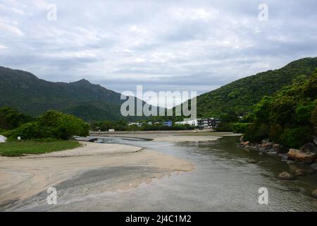 Ham Tin Garden in Pui O, Lantau Island, Hong Kong. Stock Photo