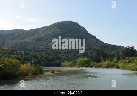 Ham Tin Garden in Pui O, Lantau Island, Hong Kong. Stock Photo