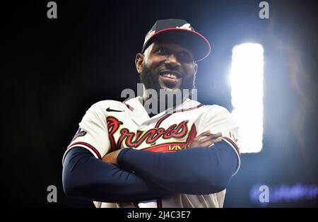 Atlanta Braves Outfielder Marcell Ozuna Watches Editorial Stock Photo -  Stock Image