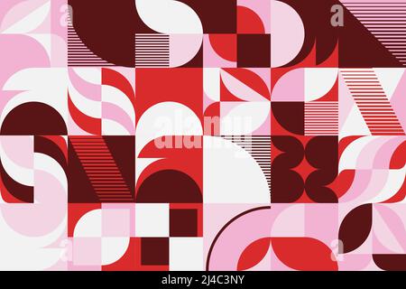 Boho Style inspired vector pattern made with abstract eclectic geometric shapes and elements. Bohemian design graphics for poster, cover, art, present Stock Vector