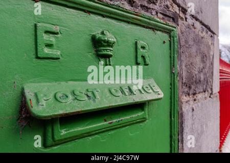 Irish post box in Killarney, County Kerry, Ireland. Stock Photo