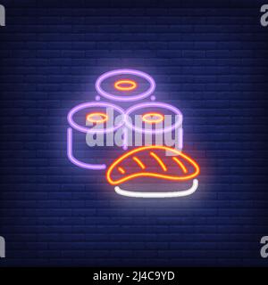 Sushi neon sign sushi roll set neon lights japanese -  Portugal